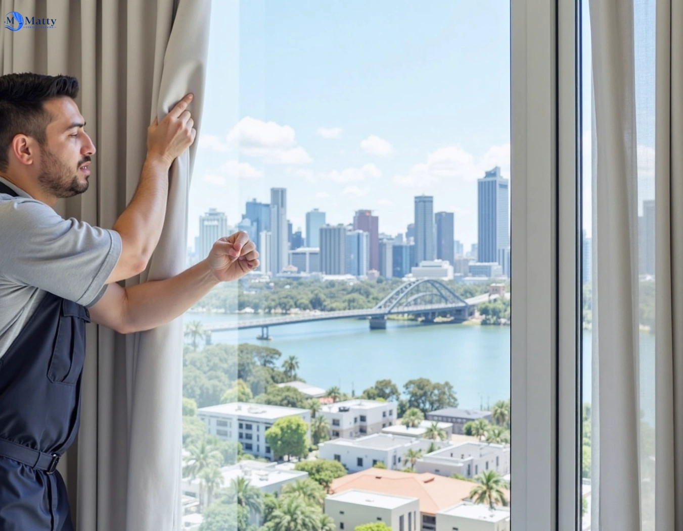 Professional curtain steam cleaning service kurnell-nsw QLD by Matty Curtain Cleaning
