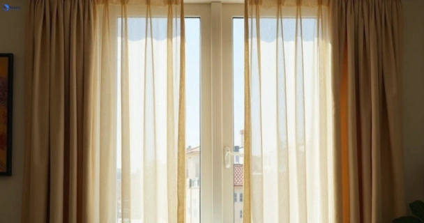 Dull dusty drapes in kurnell-nsw before professional cleaning